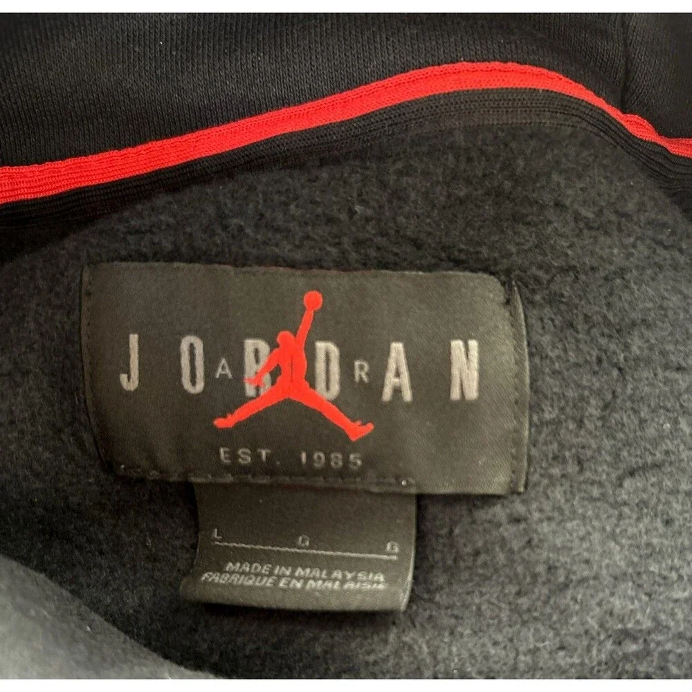 Jordan Sport DNA Fleece Hoodie Men's Size L Black CU2562-010 Jumpman Graphic